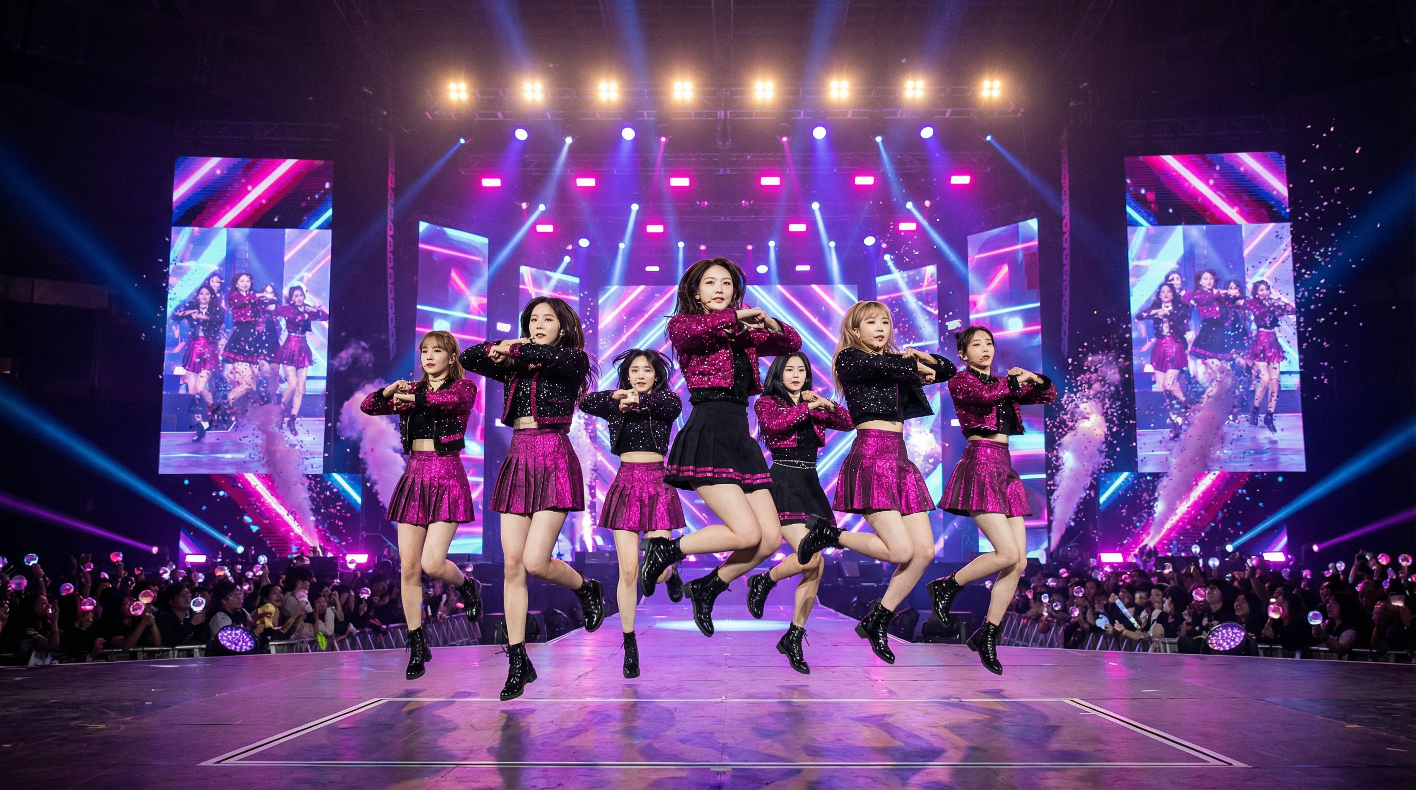 公园野战视频：女团舞台表演